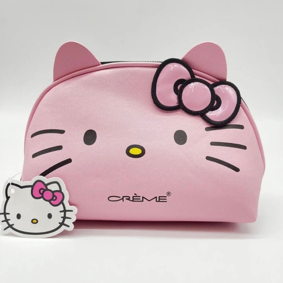 💗 Pink Hello Kitty Crème’ Beauty Cosmetic Bag - Picture 1 of 7